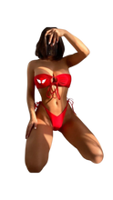 Load image into Gallery viewer, Bandeau Tie-Side Bikini