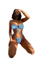 Load image into Gallery viewer, Bandeau Tie-Side Bikini