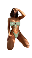 Load image into Gallery viewer, Bandeau Tie-Side Bikini