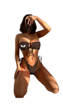 Load image into Gallery viewer, Bandeau Tie-Side Bikini