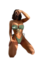 Load image into Gallery viewer, Bandeau Tie-Side Bikini
